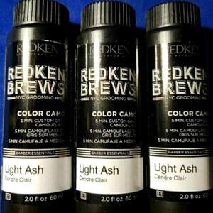 NWT Redken Brews Color Camo Light Ash x3